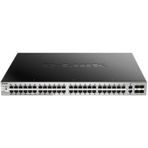 D-Link DGS-3130-54PS 54-Port Gigabit Lite L3 Managed PoE Switch, 48x GbE PoE ports, 2x 10GBASE-T and 4x 10G SFP+